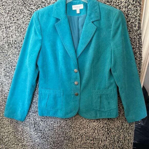 Conrad C Women's Blue workwear Blazer Size 10  Casual Long Sleeve - Picture 1 of 9